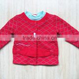 wholesale clothing red plain clothing baby girls spring coats