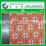 Fashion Trends Polyester Lace Fabric Mesh for Girls Flower Lace Dress-APN3678