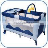 Newest Hot High Quality Iron Portable Baby Crib With Toys Bar thumbnail-1