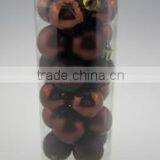 Coffee Color Plastic Christmas Plain Ball thumbnail-1