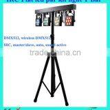 7x 9w 3 IN 1 Rgb LED Par Kit Light T BAR 4-QUAD FLAT LED PAR 64 CAN