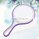 Double Sided Magnifying Hand Makeup Mirror, Plastic Cosmetic Hand Held Mirror thumbnail-2