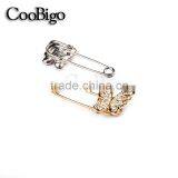Popular Jewelry Rhinestone Butterfly Pin Brooch Girls Dresses Hijab Scarf Wedding Party Gift Appreal Promotion Accessories thumbnail-2