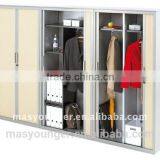 Popular Modern Tambour Door Bedroom Wardrobe Design Steel Pantry Cupboard/Cabinet thumbnail-1