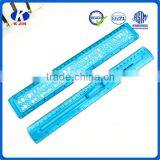 Factory Supplies Kids Cute Plastic Stencil Ruler With Blue Color thumbnail-4