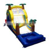 Lanqu Portable outdoor Inflatable water Slide with pool