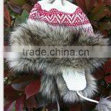 Knitting Winter Hat With Fur thumbnail-2