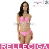 RELLECIGA 2015 Creamy Pink Add-2- Cups Push-up Halter Bikini