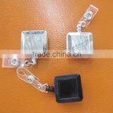 Plastic Plated Retractable Badge Reel Holder