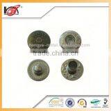 Metal Jean Prong Custom Red Colored Ring Snap Clips Designer Button thumbnail-4