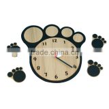 Bear shaped wall mounted wood clock