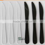 18cm Disposable Plastic Fork and Spoon and Knife With Black,white Color