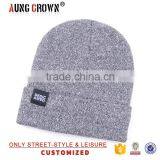 Women Men Gray Fitted Beanie Cap Hat thumbnail-2