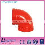 Ductile Iron Painting Technology 90 Degree Grooved Fitting Elbow