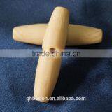 BEIGE MATT RESIN BUTTON WITH A HOLE