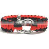 metal clasp survival military bracelets