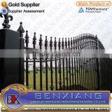 Outdoor Decoration Application Forged Iron Fence Design Wrought Iron Fence Gate