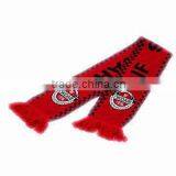 High Quality Mens Red Knitting Football Fans Scarf