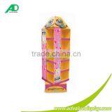 China Factory Production Display Custom Corrugated Cardboard Rotating Display Rack