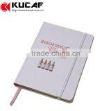 White pu Leather Notebook