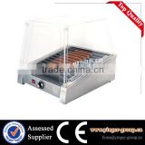 automatic hot dog grill and bun warmer roller machine