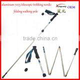 5 Sections Alumium7075 Telescopic Adjustable Trekking Pole Nordic Folding Walking Stick Hiking Pole thumbnail-1