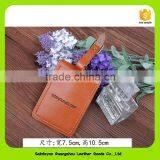 Card Holder Style Plain Genuine Leather Luggage Bag Tags 16036 thumbnail-2