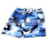 Blue White Color MMA Shorts thumbnail-1
