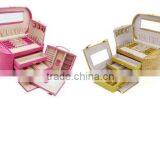 Cosmetic Storage Box With Chic Crocodile Pattern pu Leather thumbnail-2