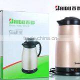 Baidu FactoryElectrical Applaince Double Layer Spray Paint Stainless Steel Hot Water Electric Kettle Popular in Vietnam Thailand thumbnail-6