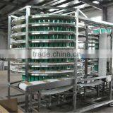 Food cooling tower industry for bakery equipment ,bread hamburger toast spiral cooling tower(manufacturer)