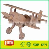 Natural Wood Kids Airplane Building Kit