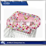 Polyester +cotton padded safety shopping cart covers for baby