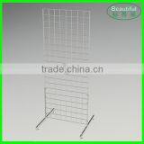 China Factory Metal Chrome Gridwall Panel,Grid Wall Freestanding