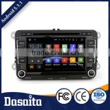 Cheap Pure Android 5.1.1 OS touch screen Black colored car dvd player with GPS for VW skoda