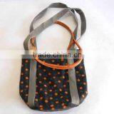 Good Quality Eco Friendly Canvas Shopping Bag With Leather & Canvas Handle thumbnail-1