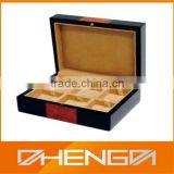 HOT SALE Factory Cheap Price custom made-in-china wooden cufflink packaging gift box for 6 pairs (ZDS-SJF077)