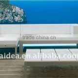 Outdoor furniture white PP board sofa set design and price