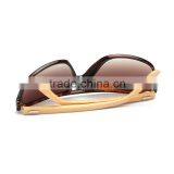 Free Sample 2016 Newest Vintage Bamboo Sunglasses With Colorful Lenses thumbnail-4