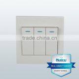 Power Switch 3 Gang 2 Way Electric Wall Switch