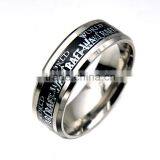 Factory Cheap Stainless Steel Sticker Ring Punk Wide Wedding Band for Men Jewelry thumbnail-3