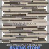 Natural Stone Mosaic and Crystal Glass Mosaic Tile (crystal Glass ) thumbnail-1