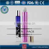 5ml 7ml 8ml 12ml Purple Roll-on Bottle With Shiny Gold Aluminum Cap thumbnail-1