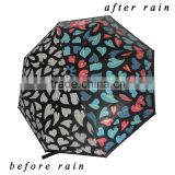 Promotional fold pocket color change umbrella