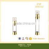 Plastic High Quality Golden Color Cosmetic Plastic Airless Pump Bottle thumbnail-2