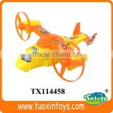 custom pull string flying helicopter toy doll
