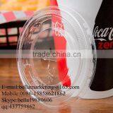 Clear PET Plastic Lid With Straw Slot for 12, 16, 21, 22, and 24 Oz. Cups thumbnail-1
