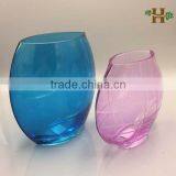 Oval Glass Vase, Moon Style Flower Vase for Home Decor thumbnail-3