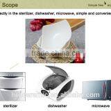 Stocked White Porcelain Small White Ceramic Pet Bowl Dog Bowl thumbnail-2