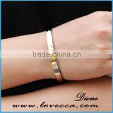 SLGH611 Women Men Jewelry Gift Stainless Steel Bangle thumbnail-5